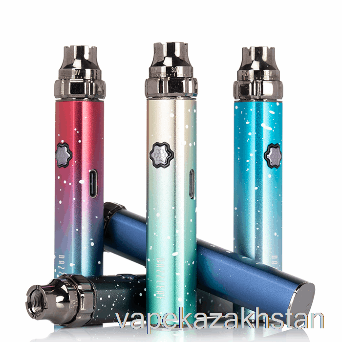 Vape Smoke DAZZLEAF SQUARii Top Twist 510 Battery Purple Splatter